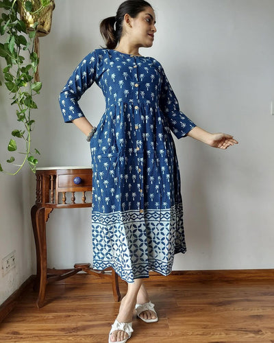 IT-X23425 Block print Kurthi