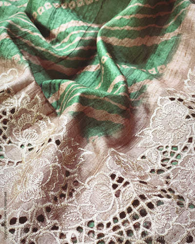 IT-V02991 Green Cutwork