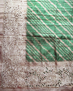 IT-V02991 Green Cutwork