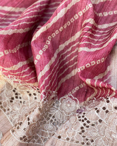 IT-V10858 Ruby Pink Cutwork
