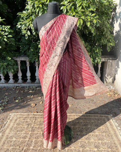 IT-V10858 Ruby Pink Cutwork