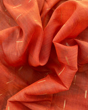 Load image into Gallery viewer, IT-V15897 Cream &amp; Orange Linen Saree