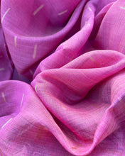 Load image into Gallery viewer, IT-V15895 Cream &amp; Pink Linen Saree