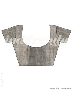 IMR-19709 - Grey & Beige Tussar  Saree