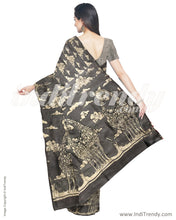 Load image into Gallery viewer, IMR-19709 - Grey &amp; Beige Tussar  Saree