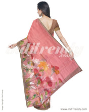 Load image into Gallery viewer, IMR-11273 - Multi &amp; Peach Blended Tussar Saree