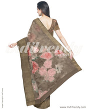 Load image into Gallery viewer, IMR-23344 - Rust &amp;  Blended Chanderi  Saree