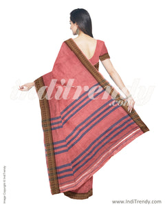 ITS-14702 - Peach &  Cotton Saree