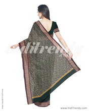 Load image into Gallery viewer, ITS-15919 - Green &amp;  Pure Kanchi Cotton Saree