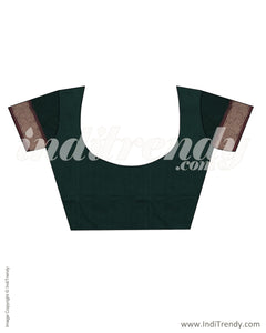 ITS-15919 - Green &  Pure Kanchi Cotton Saree