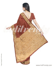 Load image into Gallery viewer, ITS-16769 - Maroon &amp;  Faux Tussar Saree