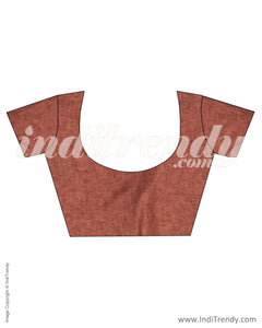 ITS-16769 - Maroon &  Faux Tussar Saree