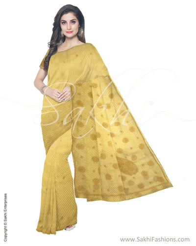 ITS-17261 - Yellow & White Pure Cotton Kota Saree