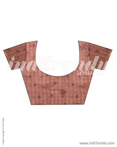ITS-20041 Peach Chanderi Saree