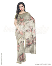 Load image into Gallery viewer, ITS-20061 Grey Chanderi Saree