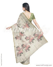 Load image into Gallery viewer, ITS-20061 Grey Chanderi Saree
