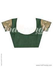 Load image into Gallery viewer, ITS-20067 - Parrot Green &amp;  Faux Chanderi Saree