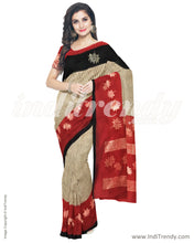 Load image into Gallery viewer, IMR-9942 - Brown &amp;  Blended Tussar Saree